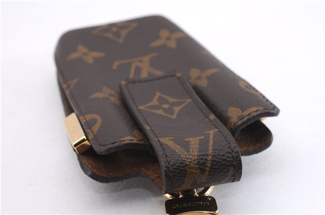 Authentic Louis Vuitton Monogram Etui TelePhone International PM M63064 LV 0805F