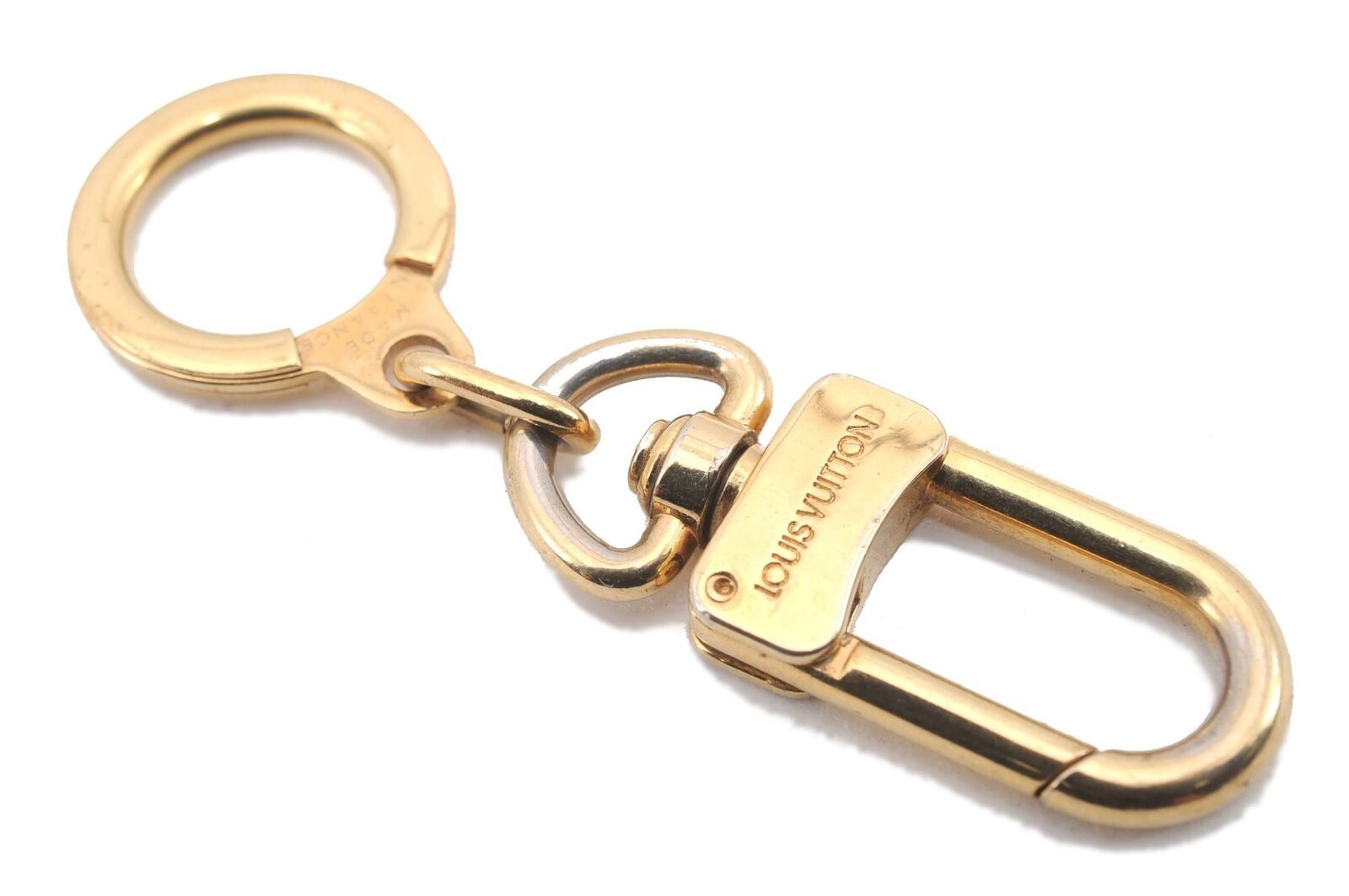 Authentic LOUIS VUITTON Charm Key Chain Anokre Gold M62694 LV 0806C