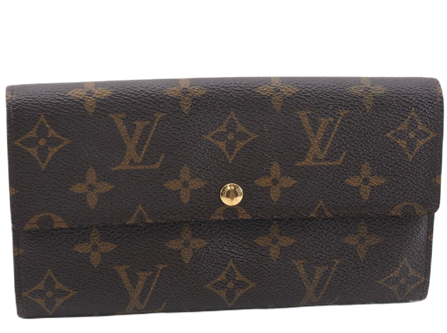 Auth Louis Vuitton Monogram Pochette Porte Monnaie Credit Wallet M61725 LV 0806F