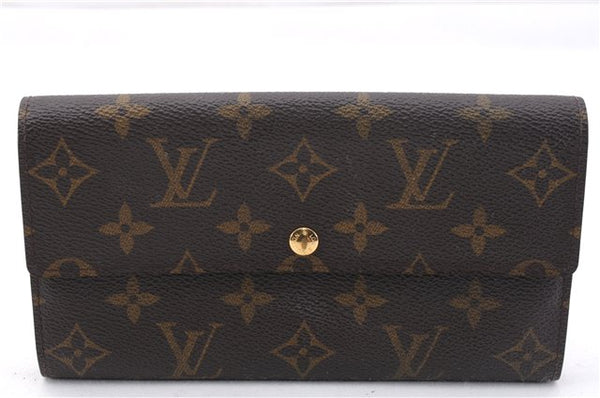 Auth Louis Vuitton Monogram Pochette Porte Monnaie Credit Wallet M61725 LV 0806F