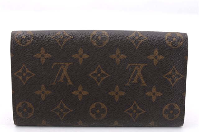 Auth Louis Vuitton Monogram Pochette Porte Monnaie Credit Wallet M61725 LV 0806F