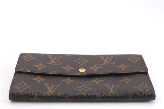 Auth Louis Vuitton Monogram Pochette Porte Monnaie Credit Wallet M61725 LV 0806F