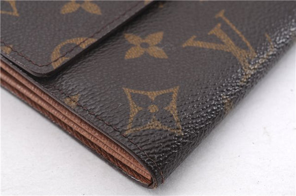 Auth Louis Vuitton Monogram Pochette Porte Monnaie Credit Wallet M61725 LV 0806F