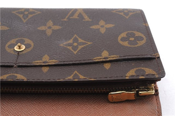 Auth Louis Vuitton Monogram Pochette Porte Monnaie Credit Wallet M61725 LV 0806F