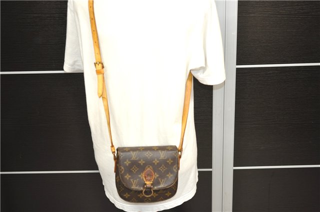 Auth Louis Vuitton Monogram Saint Cloud PM Shoulder Cross Bag M51244 LV 0809D