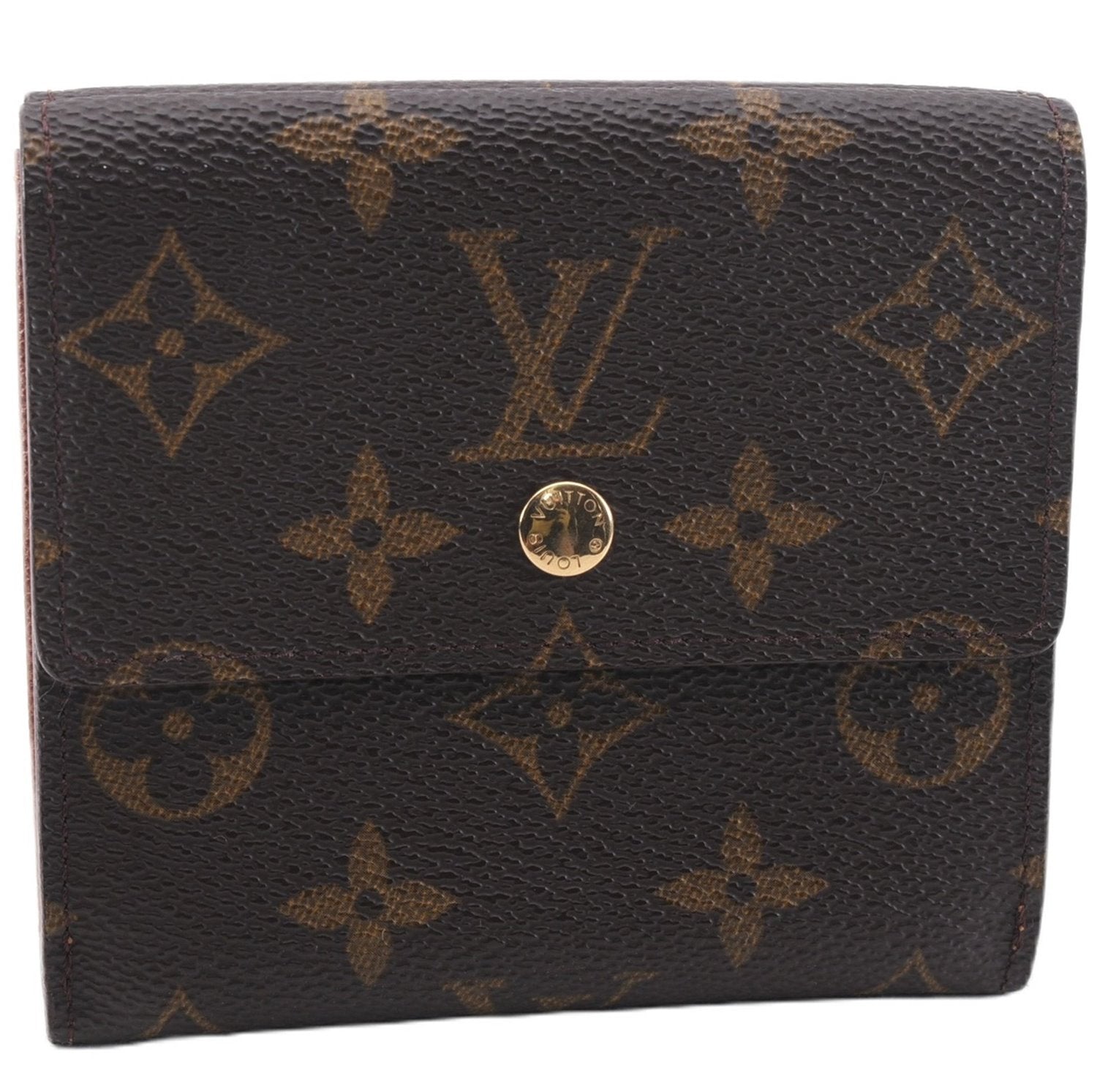 Authentic Louis Vuitton Monogram M61652 Porte Monnaie Billet Carte Credit 0809F