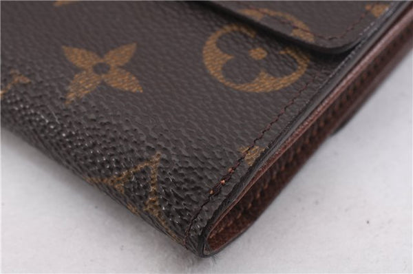 Authentic Louis Vuitton Monogram M61652 Porte Monnaie Billet Carte Credit 0809F