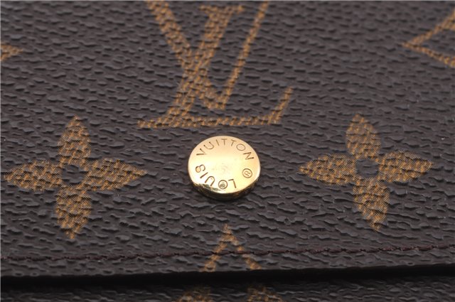 Authentic Louis Vuitton Monogram M61652 Porte Monnaie Billet Carte Credit 0809F