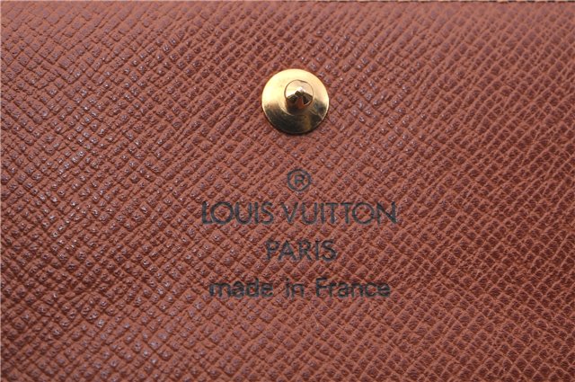 Authentic Louis Vuitton Monogram M61652 Porte Monnaie Billet Carte Credit 0809F