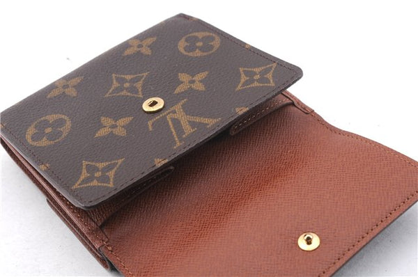 Authentic Louis Vuitton Monogram M61652 Porte Monnaie Billet Carte Credit 0809F