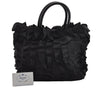 Authentic PRADA TESSUTO S Nylon Leather Hand Bag Purse BN1728 Black 0809I