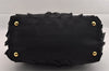 Authentic PRADA TESSUTO S Nylon Leather Hand Bag Purse BN1728 Black 0809I