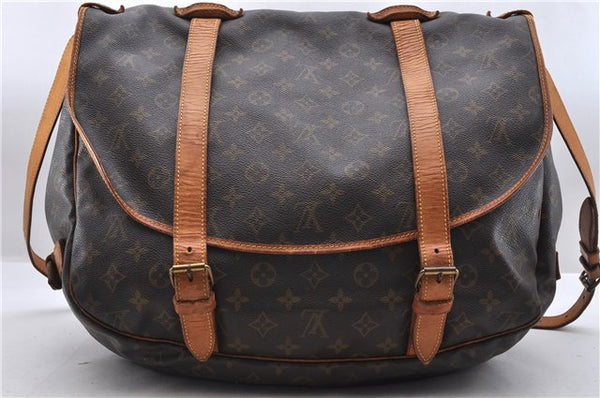 Auth Louis Vuitton Monogram Saumur 43 Shoulder Cross Body Bag M42252 LV 0811D