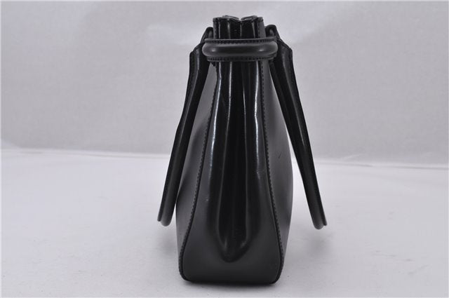 Authentic GUCCI Horsebit Shoulder Tote Bag Purse Leather 101971 Black 0811F