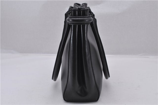 Authentic GUCCI Horsebit Shoulder Tote Bag Purse Leather 101971 Black 0811F