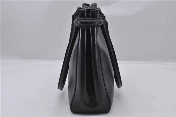 Authentic GUCCI Horsebit Shoulder Tote Bag Purse Leather 101971 Black 0811F