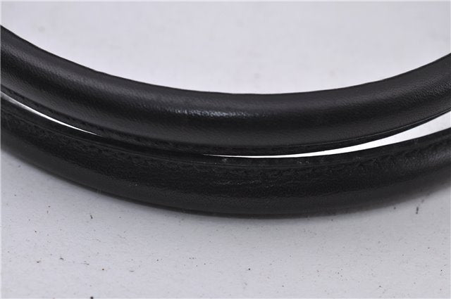 Authentic GUCCI Horsebit Shoulder Tote Bag Purse Leather 101971 Black 0811F