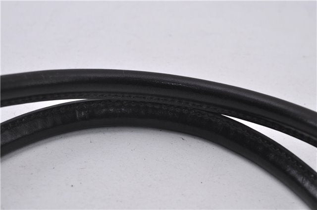 Authentic GUCCI Horsebit Shoulder Tote Bag Purse Leather 101971 Black 0811F