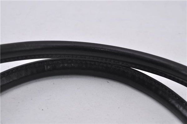 Authentic GUCCI Horsebit Shoulder Tote Bag Purse Leather 101971 Black 0811F