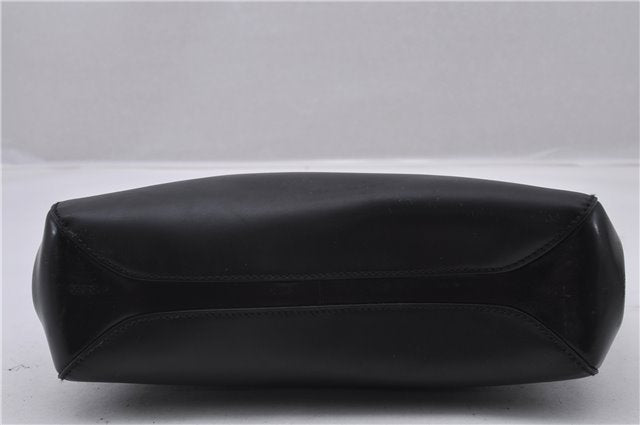 Authentic GUCCI Horsebit Shoulder Tote Bag Purse Leather 101971 Black 0811F