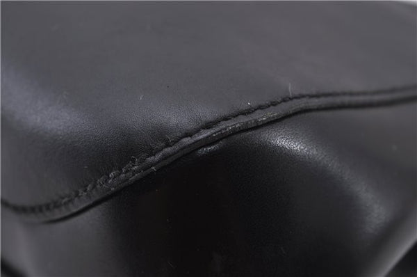 Authentic GUCCI Horsebit Shoulder Tote Bag Purse Leather 101971 Black 0811F