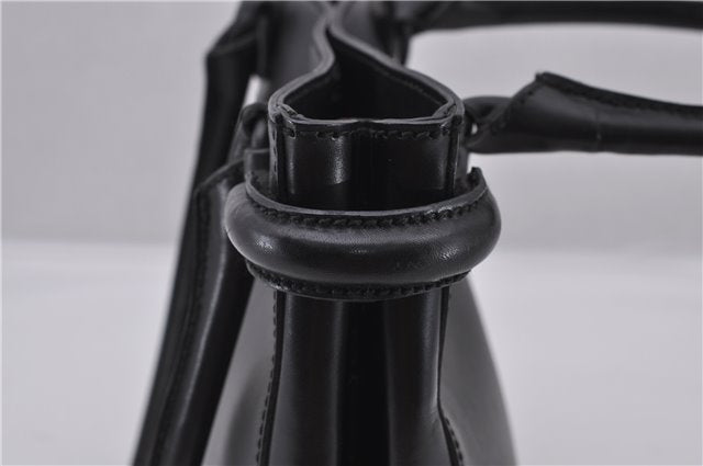 Authentic GUCCI Horsebit Shoulder Tote Bag Purse Leather 101971 Black 0811F