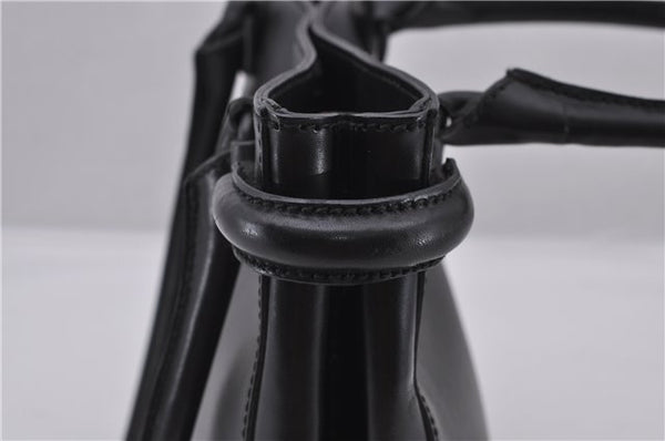 Authentic GUCCI Horsebit Shoulder Tote Bag Purse Leather 101971 Black 0811F