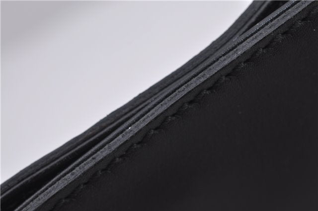 Authentic GUCCI Horsebit Shoulder Tote Bag Purse Leather 101971 Black 0811F