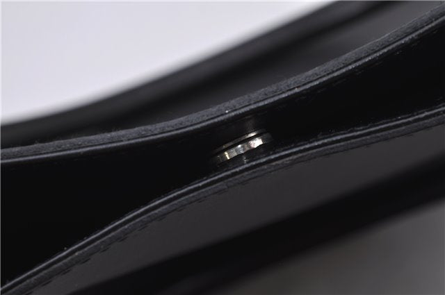 Authentic GUCCI Horsebit Shoulder Tote Bag Purse Leather 101971 Black 0811F