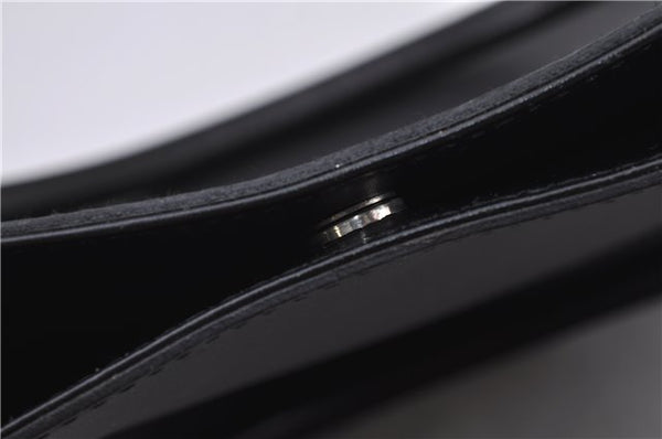 Authentic GUCCI Horsebit Shoulder Tote Bag Purse Leather 101971 Black 0811F