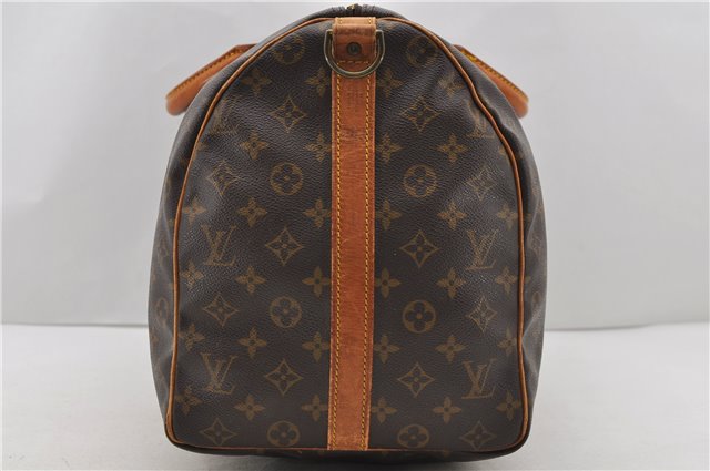 Auth Louis Vuitton Monogram Keepall Bandouliere 50 Boston Bag M41416 LV 0812D