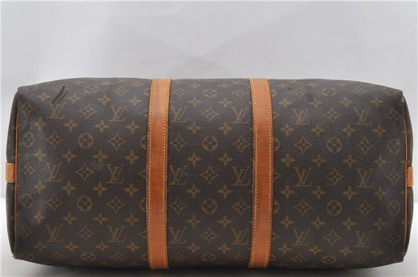 Auth Louis Vuitton Monogram Keepall Bandouliere 50 Boston Bag M41416 LV 0812D