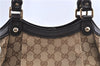 Authentic GUCCI Sukey Hand Tote Bag GG Canvas Leather 211944 Brown 0814C