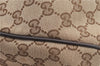 Authentic GUCCI Sukey Hand Tote Bag GG Canvas Leather 211944 Brown 0814C