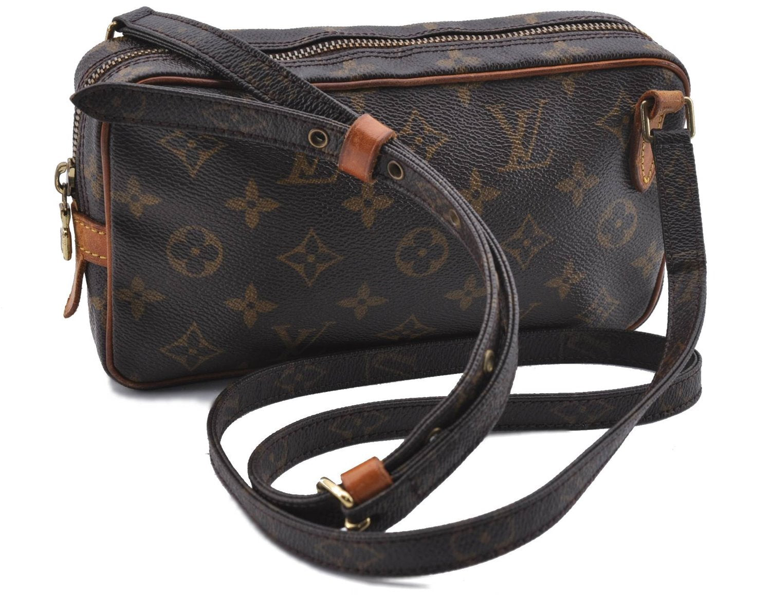 Auth Louis Vuitton Monogram Marly Bandouliere Shoulder Cross Bag M51828 LV 0814D