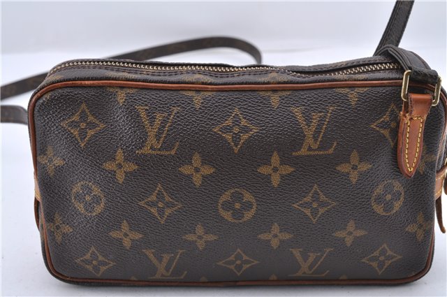 Auth Louis Vuitton Monogram Marly Bandouliere Shoulder Cross Bag M51828 LV 0814D