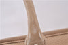 Authentic BURBERRY Vintage Leather Shoulder Hand Tote Bag Beige 0814F