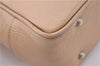 Authentic BURBERRY Vintage Leather Shoulder Hand Tote Bag Beige 0814F