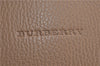 Authentic BURBERRY Vintage Leather Shoulder Hand Tote Bag Beige 0814F