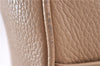 Authentic BURBERRY Vintage Leather Shoulder Hand Tote Bag Beige 0814F