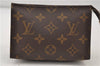 Auth Louis Vuitton Monogram Poche Toilette 15 Cosmetics Pouch M47546 LV 0815E