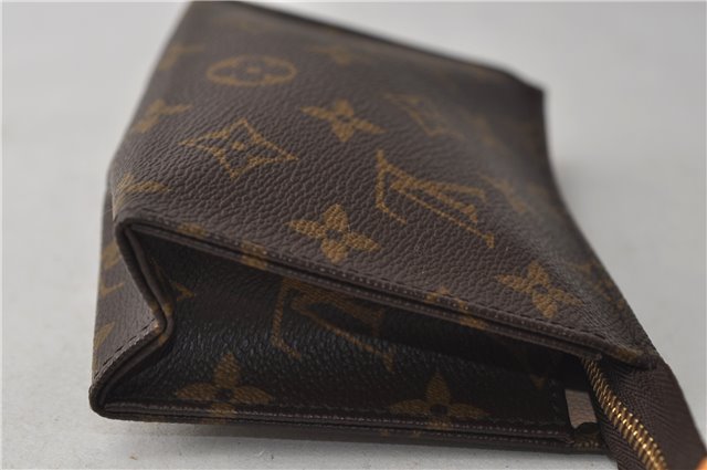 Auth Louis Vuitton Monogram Poche Toilette 15 Cosmetics Pouch M47546 LV 0815E