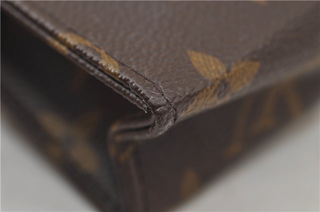 Auth Louis Vuitton Monogram Poche Toilette 15 Cosmetics Pouch M47546 LV 0815E