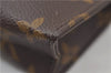 Auth Louis Vuitton Monogram Poche Toilette 15 Cosmetics Pouch M47546 LV 0815E
