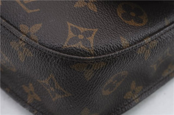 Auth Louis Vuitton Monogram Saint Cloud MM Shoulder Cross Bag M51243 LV 0816D