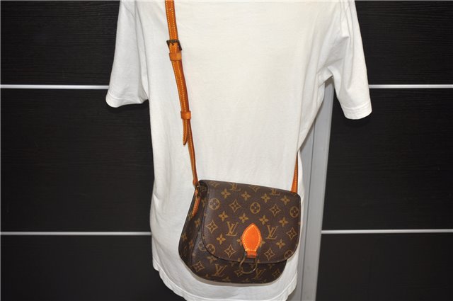 Auth Louis Vuitton Monogram Saint Cloud MM Shoulder Cross Bag M51243 LV 0816D