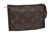 Auth Louis Vuitton Monogram Poche Toilette 15 Cosmetics Pouch M47546 LV 0816E