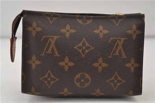Auth Louis Vuitton Monogram Poche Toilette 15 Cosmetics Pouch M47546 LV 0816E