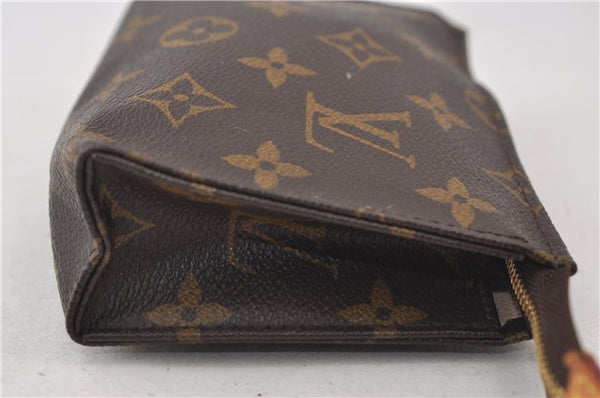 Auth Louis Vuitton Monogram Poche Toilette 15 Cosmetics Pouch M47546 LV 0816E