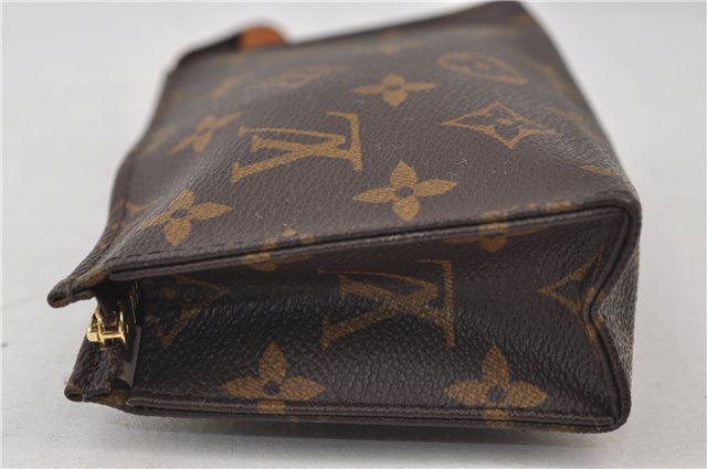 Auth Louis Vuitton Monogram Poche Toilette 15 Cosmetics Pouch M47546 LV 0816E